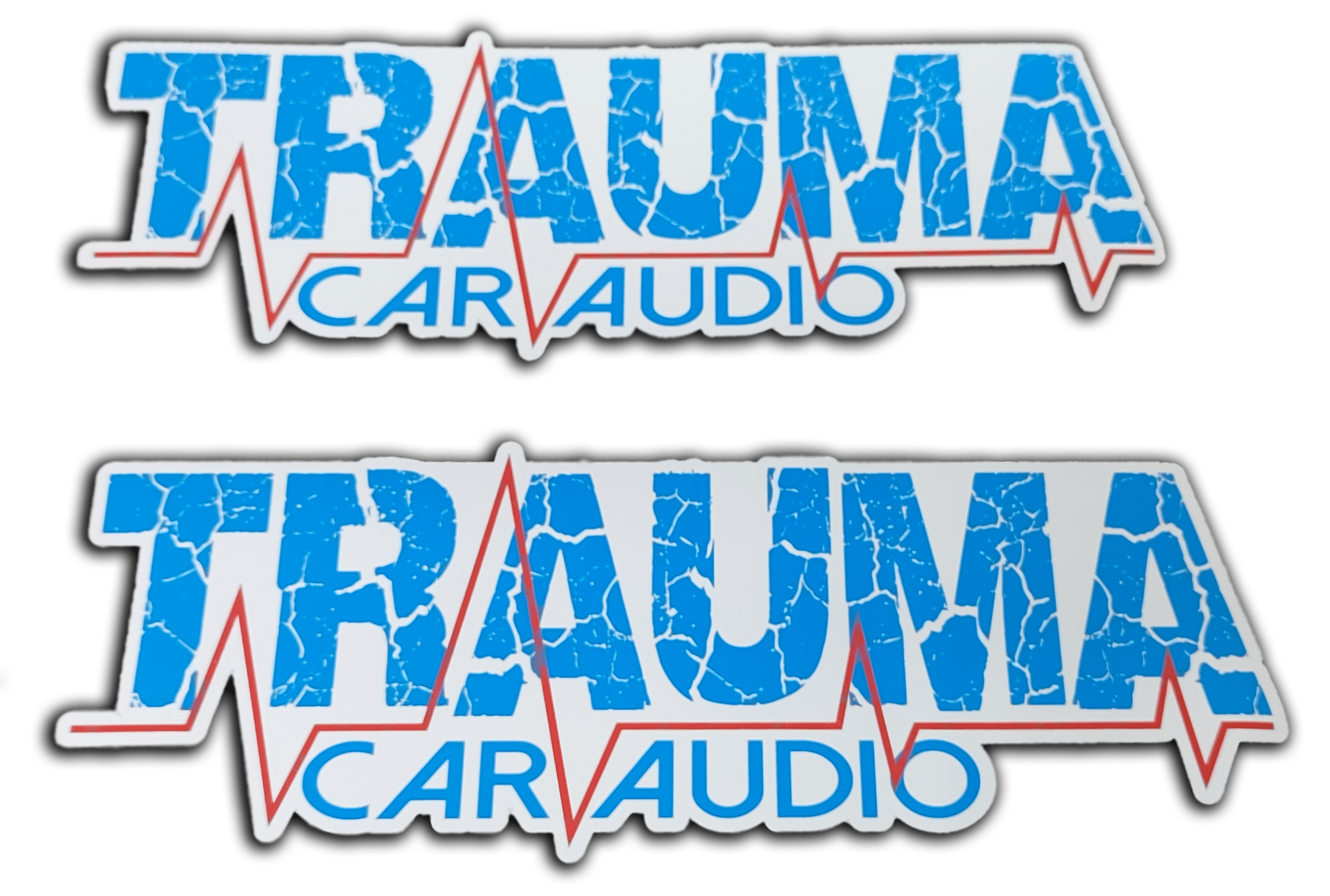 Trauma Car Audio Printed Die Cut Stickers